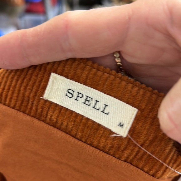 Spell Faye Corduroy Skirt in Caramel Size M - Picture 6 of 11